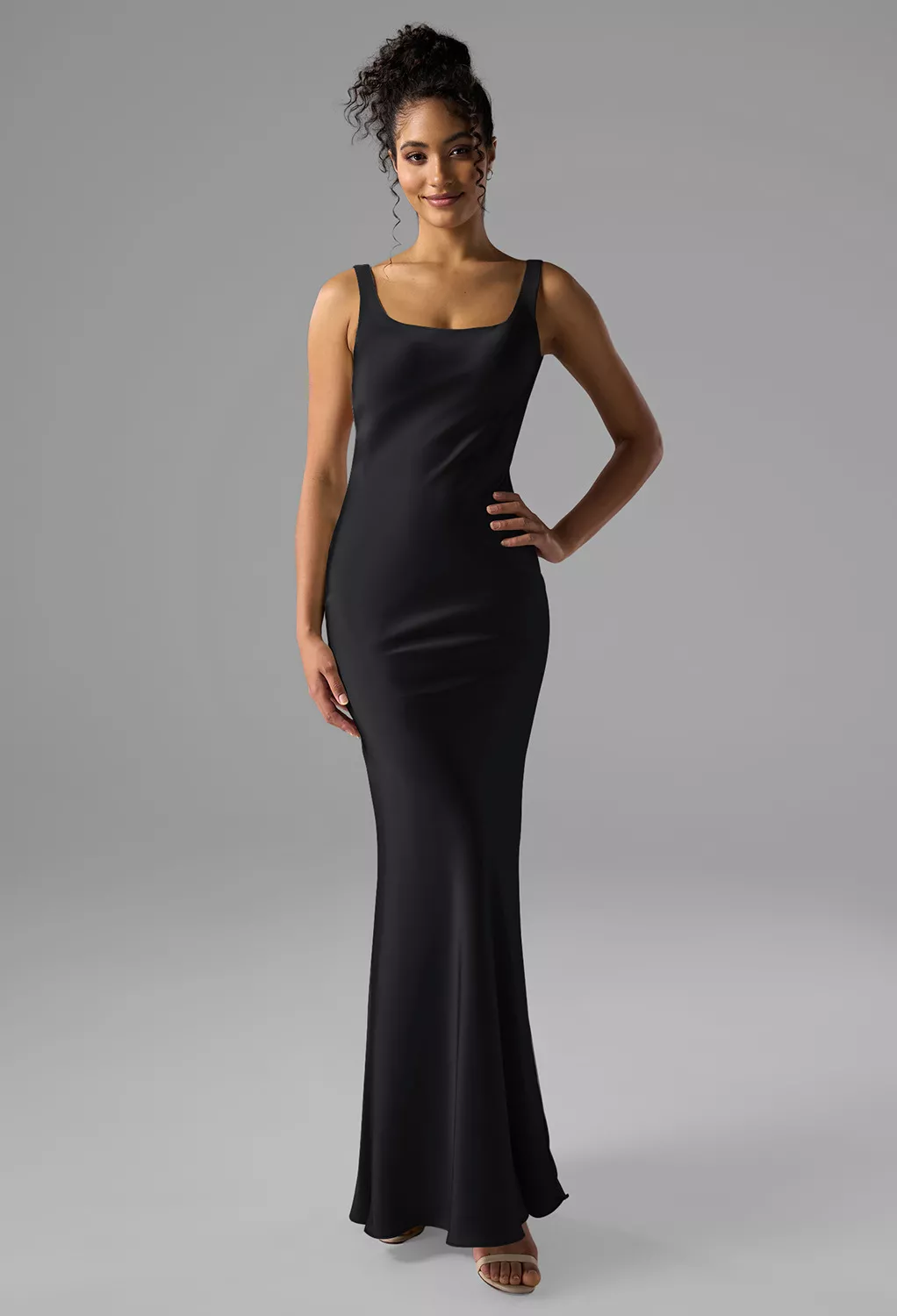 AW Armaan Black Metallic  Beach Wedding Guest Dresses